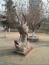 龟托仙鹤雕塑