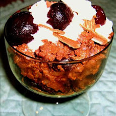 Rich Chocolate Cherry Brown Rice Pudding