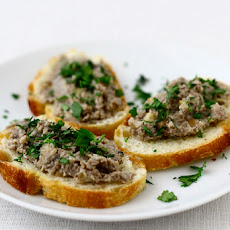 Mushroom and Chestnut Pate with Goat Cheese