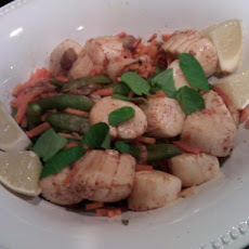 Quick Steamed Scallops