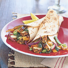 Cilantro-Lime Chicken Fajitas with Grilled Onions