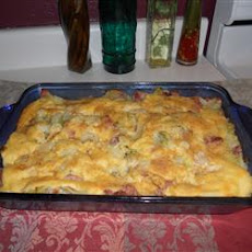 Scalloped Cabbage with Ham and Cheese
