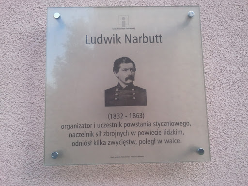 Ludwik Narbutt Memorial Plaque