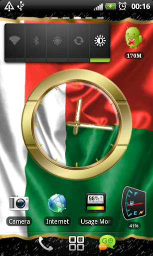 Madagascar flag clocks