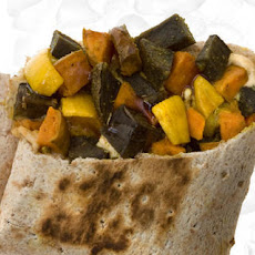 Lentil Hummus Wrap with Pomegranate Molasses Recipe