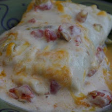 Sour Cream Chicken Enchiladas