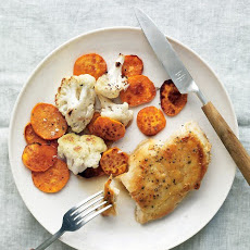 Chicken with Sweet Potatoes and Cauliflower