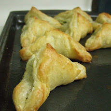Kittencal's Greek Spinach and Feta Puff Pastry Triangles
