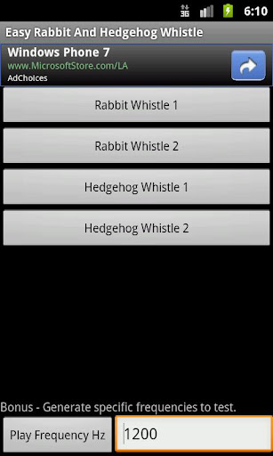 Easy Rabbit + Hedgehog Whistle