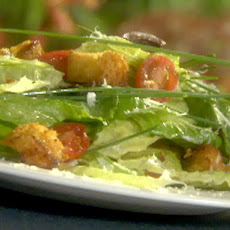 Romaine Salad with Homemade Croutons and Lemon Vinaigrette