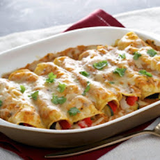 Easy Mashed Potato and Roasted Vegetable Enchiladas