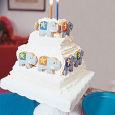 White Elephant Cake with Buttercream Frosting