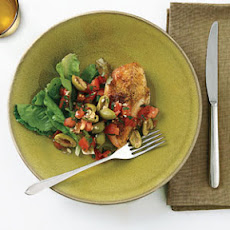 Roast Chicken with Olive Relish