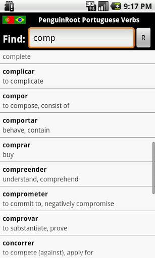 PenguinRoot Portuguese Verbs