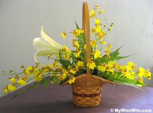 Side view - With Dancing Lady orchids Side view - With Dancing Lady orchids