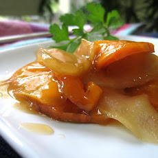 Maple Glazed Apple and Sweet Potato Gratin