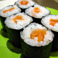 Salmon and Seaweed Sushi