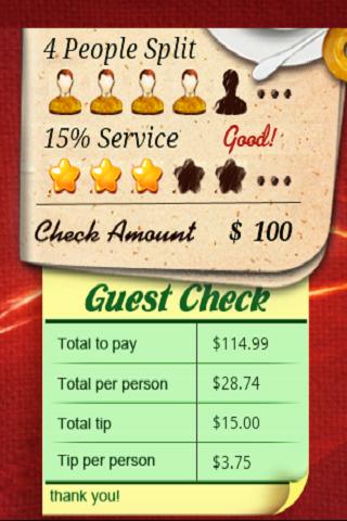 tip-calculator for android screenshot