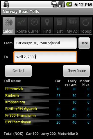 Norway Road Tolls