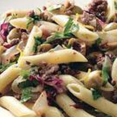 Beef-and-Radicchio Skillet Pasta