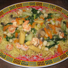 Seafood Pan Fried Noodles