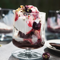 Spumoni Sundaes with Espresso Hot Fudge Sauce