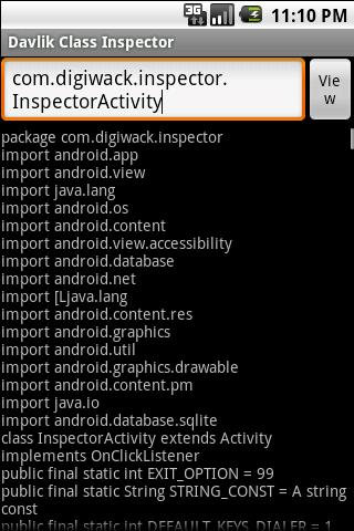 Dalvik Class Inspector