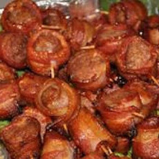 Bacon Wrapped Bratwurst