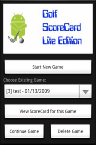 Golf ScoreCard Lite