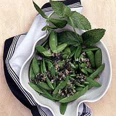 Sugar Snap Peas with Mint Dressing
