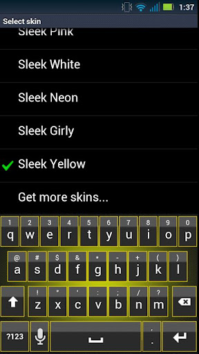 Sleek Yellow Keyboard Skin