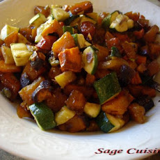 Roasted Butternut Squash and Carrots.