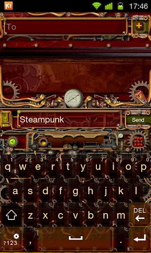 Steampunk GO Keyboard Theme