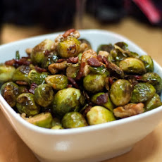 Brussels Sprouts and Walnuts With Fennel and Shallots