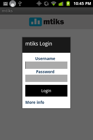 mtiks Dashboard