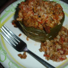 Crock Pot Spanish Stuffed Green Bell Peppers