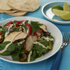 Chicken Fajita Spinach Salad