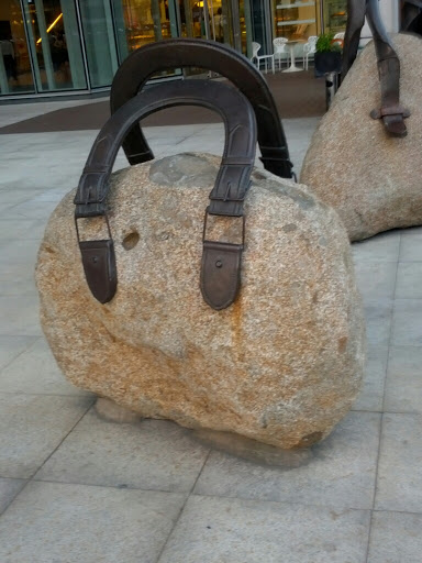 Stone Handbag Sculpture