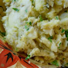 Yukon Gold Mashed Potatoes with Roasted Shallots