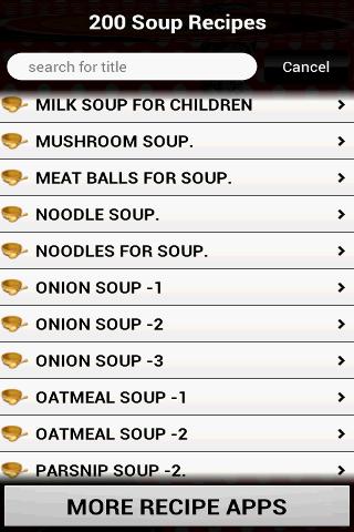 【免費健康App】200 Soup Recipes-APP點子