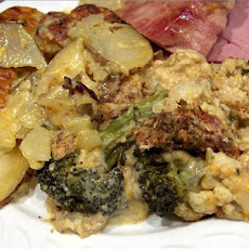 Broccoli Cauliflower Gratin