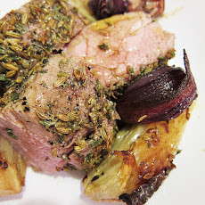 Fennel-Roasted Pork Tenderloin with Sweet Onions