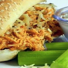 Slow Cooker Buffalo Chicken Sandwiches