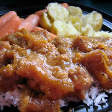 Spiced Elizabethan Pork and Fruit  Casserole