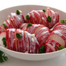 Spring Radishes Salad in a Sour Cream and Yogurt Sauce