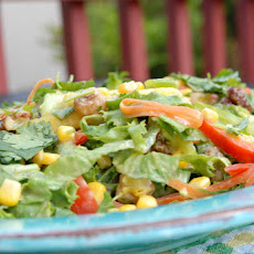 Mexican salad with chipotle lime dressing