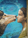 Grafiti Niño y Perro