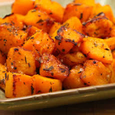 Roasted Butternut Squash with Lime and Rosemary