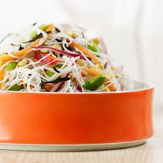 Rice Noodle and Edamame Salad