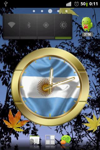 Argentina flag clocks